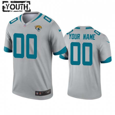 Maillot Enfant Jacksonville Jaguars Personnalisé Silver Inverted Legend